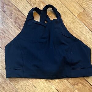 lululemon athletica Black High-Neck Sports Bra Top